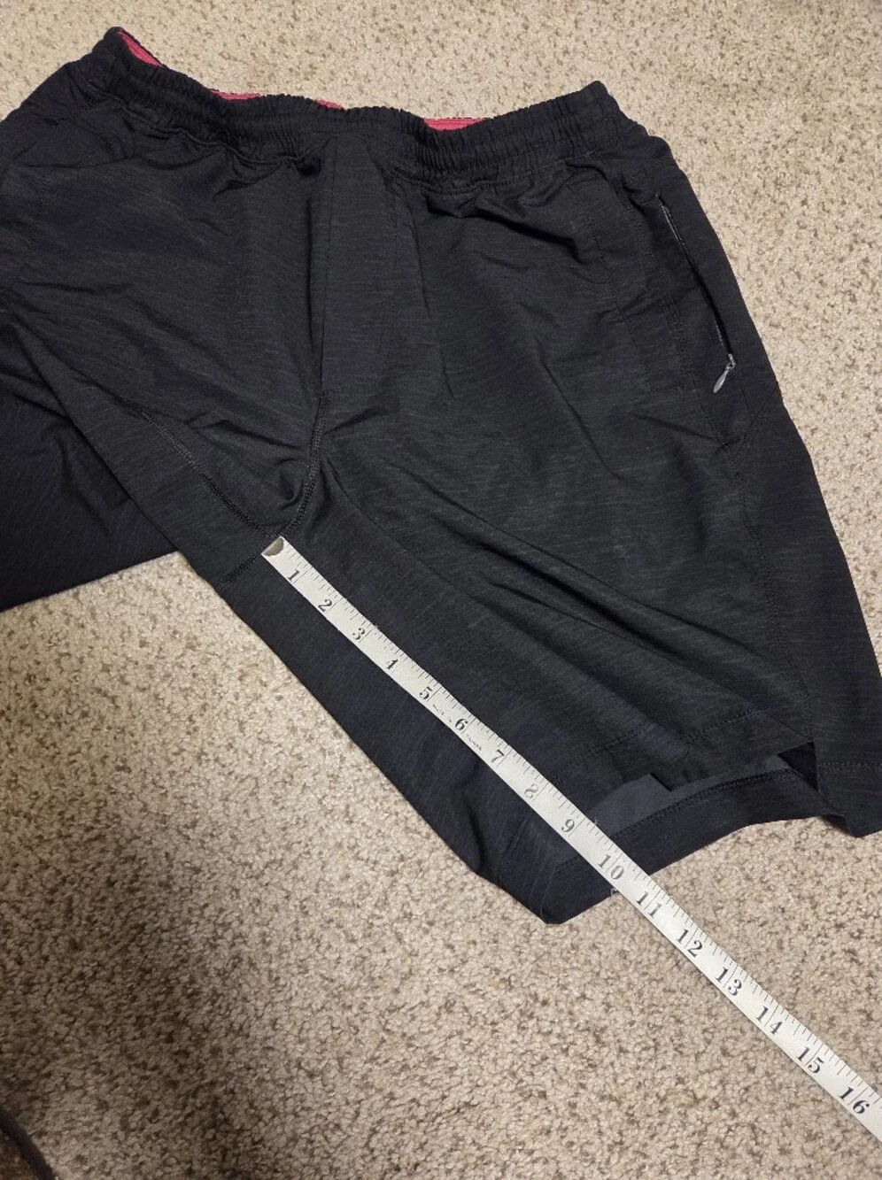 BirdDogs Boom For Your Boomstick Men's XL LONG lined Atheltic Shorts Black Pink